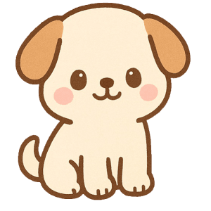 かわいい犬の無料イラスト｜ほっこりやさしい背景透過PNG素材