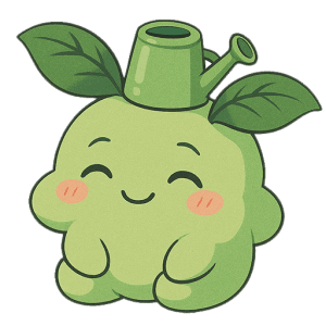 癒し系グリーンの妖精キャラ素材（背景透過PNG・無料）