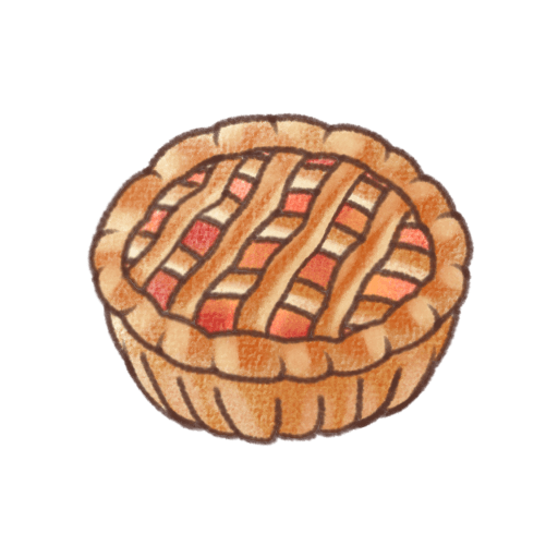 パンプキンパイの無料イラスト素材(かわいい・秋・スイーツ)